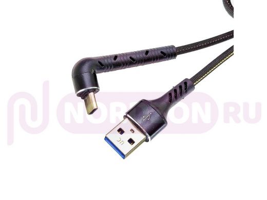 Шнур USB / Type-C Орбита OT-SMT22 Черный кабель USB 2.4A (TYPE C) 1м
