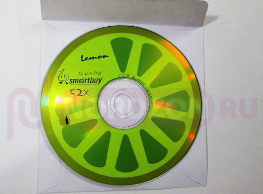 Диск CD-R  SMART BUY 52X700mb в конверте без окна (цена за 1шт)