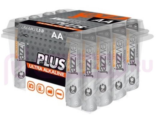 Батарейка LR6  JAZZway PLUS Ultra Alkaline PB-24 (цена 1 элемент, отгрузка от 1шт)