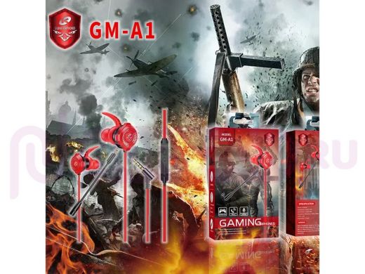 Гарнитура полноразмерная, KADUM GM-A1 Красные игровая гарнитура для смартфонов