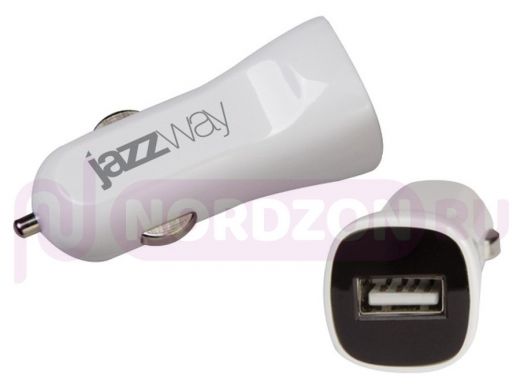 Автомобильный адаптер JAZZway  IP-2100  USB 2.1A, с USB выходом: 2.1A (1 x 5v)