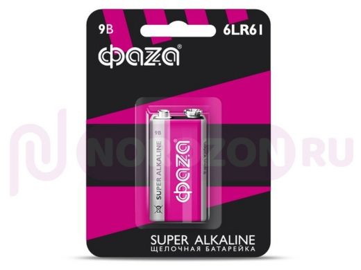 Элемент питания 6LR61 ФАZA Super  Alkaline Pack-4
