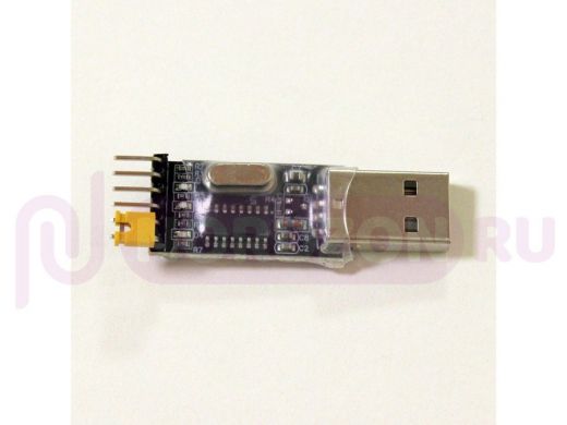 Конвертер/адаптер: разъем  USB;  шт-USB - TTL на CH340 USB 2.0 6p
