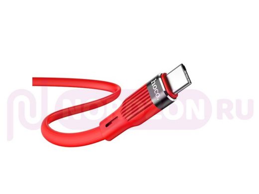 Шнур USB / Type-C HOCO U72 Красный кабель USB 3А (TYPE C) 1.2м