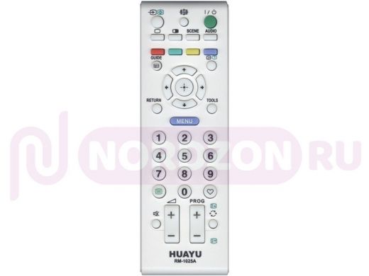 Телевиз. пульт HUAYU (for SONY) RM-1025A бел. корпус RM-ED017W универсальный пульт