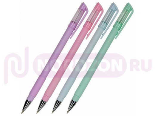 Ручка шариковая BRUNO VISCONTI EasyWrite, СИНЯЯ, Zefir, ассорти, узел 0,5 мм, линия письма 0,3 мм, 2