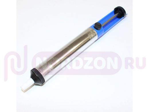 Отсос припоя, пластиковая ручка + металл, синий TD-191