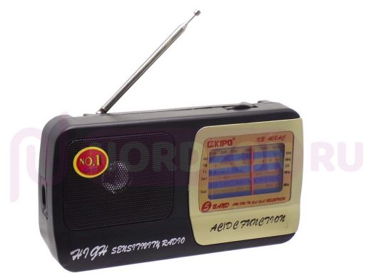 Радиоприемник  KIPO 408 "RPR-151570"  (FM/УКВ..) Uпит=(220V, 2*R20)