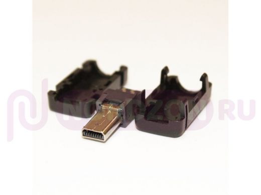 Разъём компьют: штекер micro-USB 8pin (узкий) на кабель в корпусе