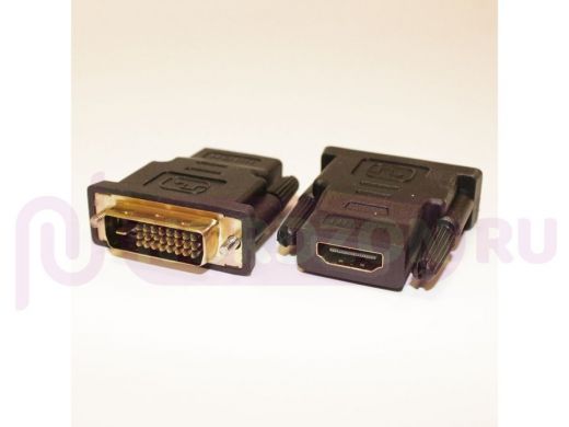 Переход-DVI; шт-DVI-D (24+1) х гн-HDMI (gold) APP-363
