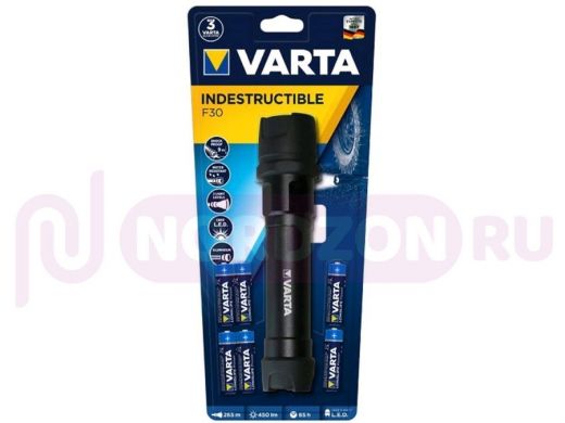 Фонарь Varta 18714 6W LED  INDESTRUCTIBLE F30 PRO  650 Lum  + 6*LR06 (входят в комплект)