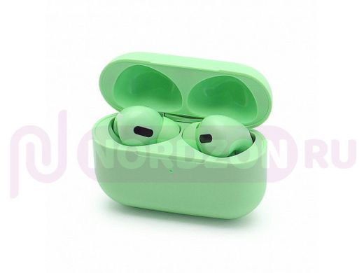 Bluetooth наушники с микрофоном (гарнитура)  TWS, CellPods Pro, глянцевая, зелёная