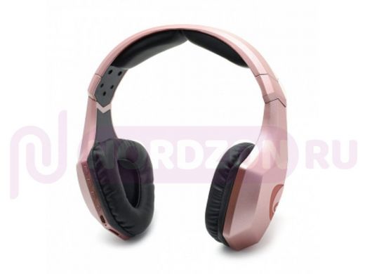 Гарнитура полноразмерная Bluetooth, Ovleng Ette S33, розовая