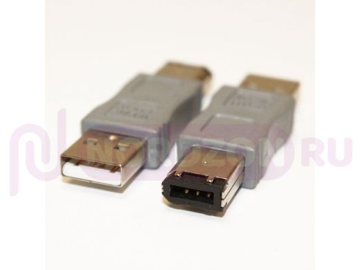 Переход-USB; шт-USB A х шт-IEEE 1394 6p пластик 6-091