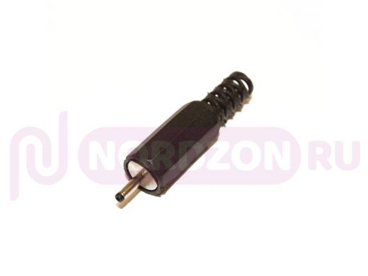 Штекер питания 0,5 х 2,0 х 9 мм пластик на кабель для ТЛФ "N-серии", 3-090