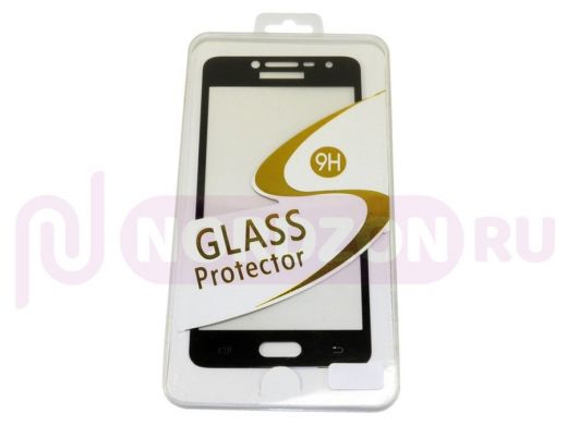 Защитное стекло Samsung J2 Prime/G532, чёрное, Full Glass - Base G