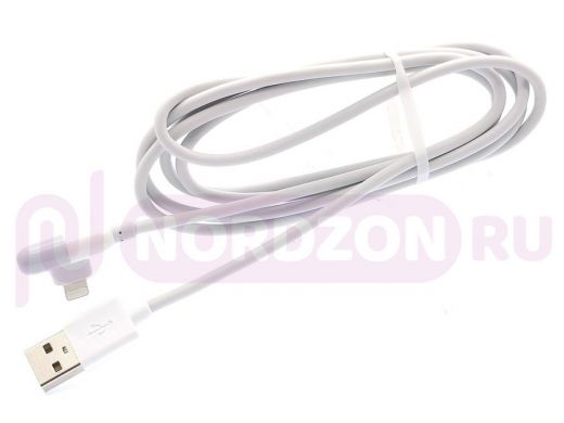 Шнур USB / Lightning (iPhone) Орбита OT-SMI34 Белый кабель USB 2.4A (iOS Lightning) 1м