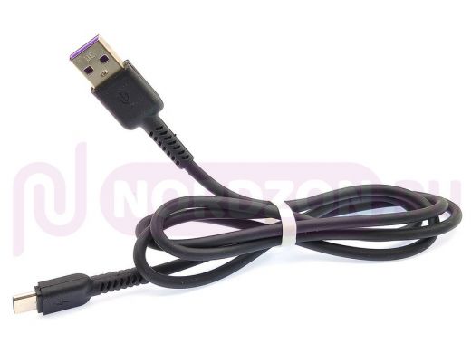 Шнур USB / Type-C Орбита OT-SMT27 Черный кабель USB 3A (TYPE C) 1м