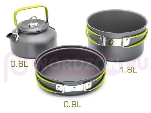 Огонек OG-TRD01 набор посуды походный (3шт)