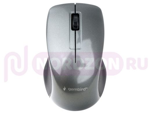 Мышь беспров. Gembird MUSW-375, 2.4ГГц, серый, 3 кнопки,1000DPI