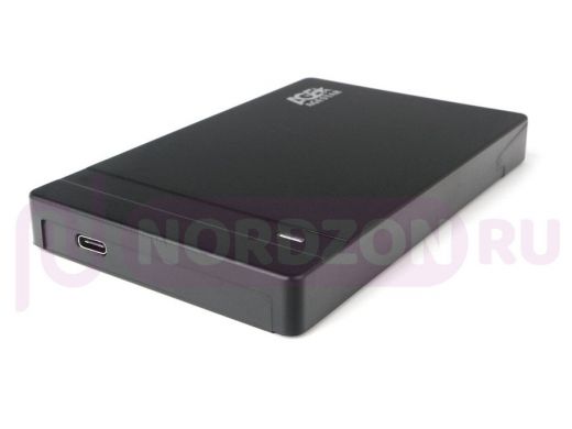 Внешний корпус USB 3.1 AgeStar 3UB2P3C (BLACK), безвинтовой, черный