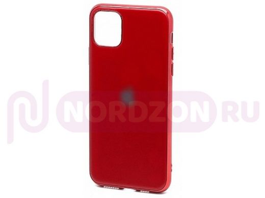 Чехол iPhone 11 Pro Max, Silicone case Onyx, матовый, красный