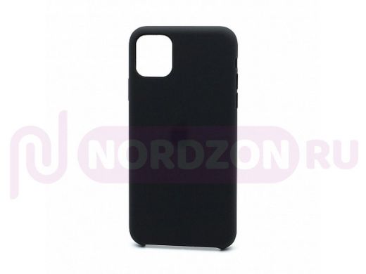 Чехол iPhone 11 Pro Max, Silicone case Premium, 001, чёрный