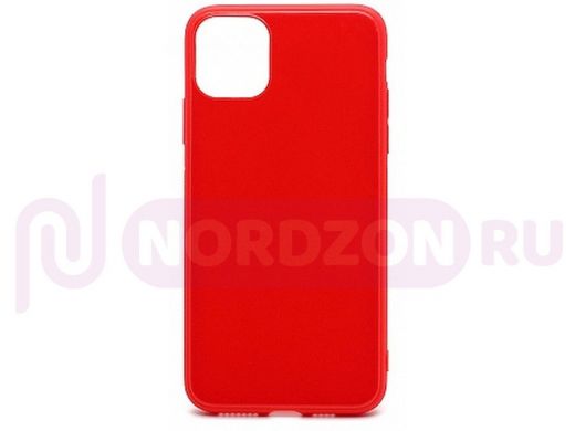 Чехол iPhone 11 Pro Max, силикон, ультратонкий глянец, красный