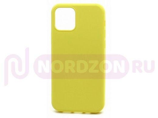 Чехол iPhone 12/12 Pro, Silicone case New Era, жёлтый