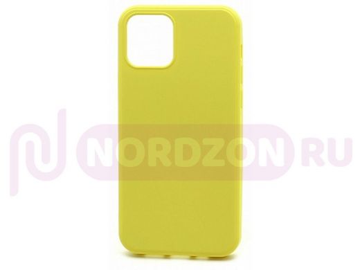 Чехол iPhone 12 mini, Silicone case New Era, жёлтый