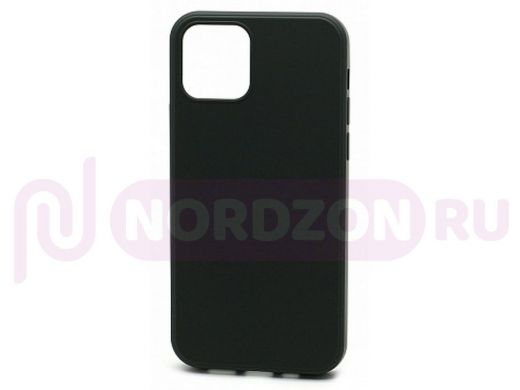Чехол iPhone 12 mini, Silicone case New Era, серый тёмный