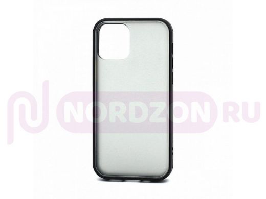 Чехол iPhone 12 Pro Max, Shockproof, силикон, пластик, чёрный