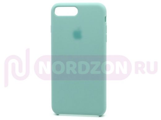 Чехол iPhone 7 Plus /8 Plus, Silicone case Premium, 027, зелёный светлый