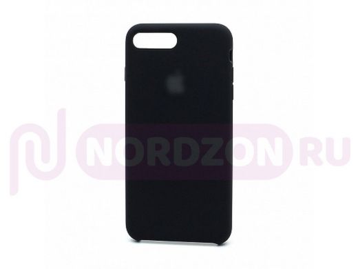 Чехол iPhone 7 Plus /8 Plus, Silicone case Premium, блистер ориг, 008, чёрный
