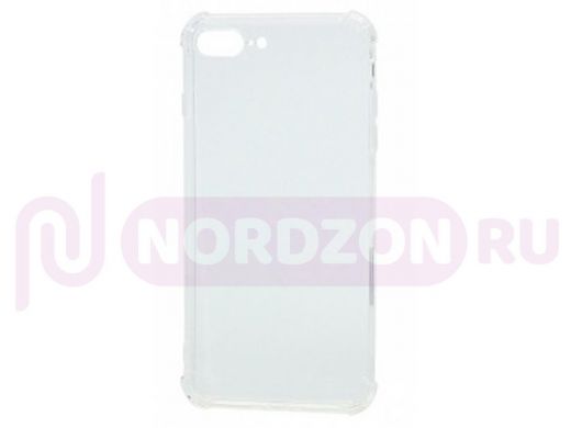 Чехол iPhone 7 Plus /8 Plus, силикон прозрачный, противоударный