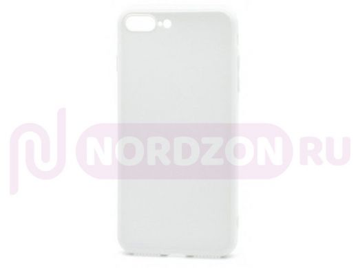 Чехол iPhone 7 Plus /8 Plus, силикон, ультратонкий глянец, белый