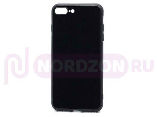 Чехол iPhone 7 Plus /8 Plus, силикон, ультратонкий глянец, чёрный