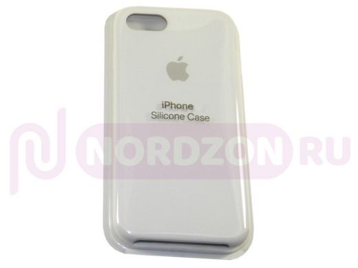Чехол iPhone 7/8, Silicone case Premium, 012, белый