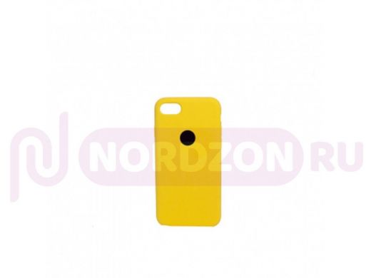 Чехол iPhone 7/8, Silicone case Soft Touch, манго, лого