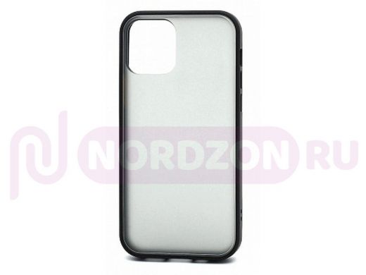 Чехол iPhone X/XS, Shockproof, силикон, пластик, чёрный