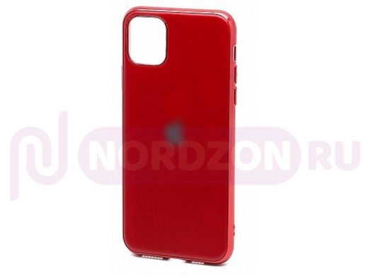 Чехол iPhone X/XS, Silicone case Onyx, матовый, красный