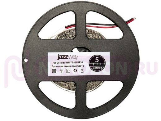 JazzWay Лента LED PLS 2835/60-12V White IP20 5м