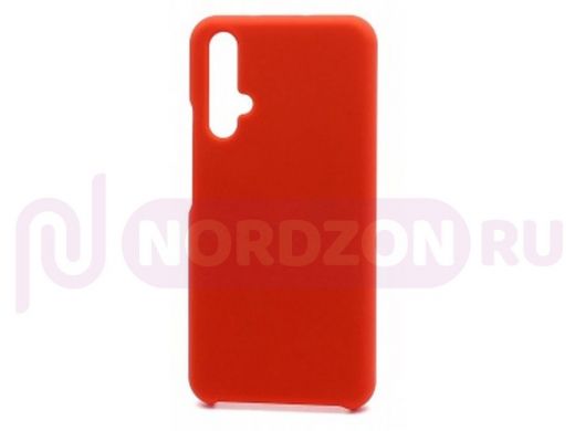 Чехол Honor 20 /Huawei Nova 5T, Silicone cover color, красный, 001