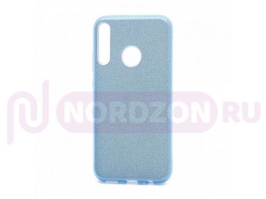 Чехол Honor 20 Lite /Huawei P30 Lite, Fashion, силикон блестящий, голубой