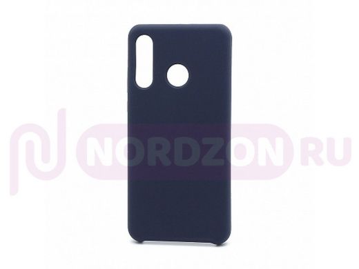 Чехол Honor 20 Lite /Huawei P30 Lite, Silicone cover color, синий тёмный, 008