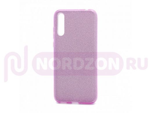 Чехол Honor 30i/ Huawei Y8p, Fashion, силикон блестящий, фиолетовый