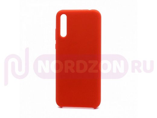 Чехол Honor 30i/ Huawei Y8p, Silicone cover color, красный, 001