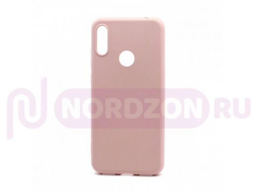 Чехол Honor 8A /Huawei Y6 (2019), Silicone case New Era, розовый светлый