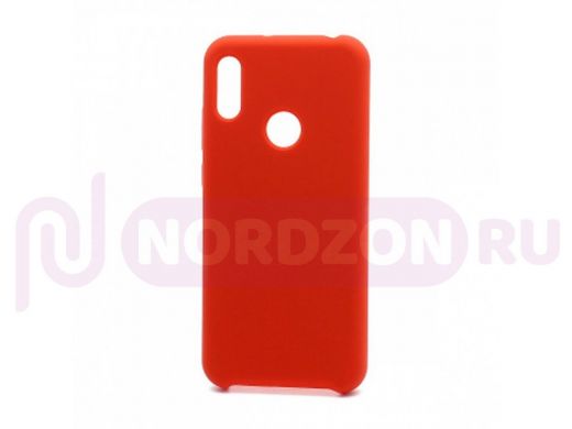 Чехол Honor 8A /Huawei Y6 (2019), Silicone cover color, красный, 001