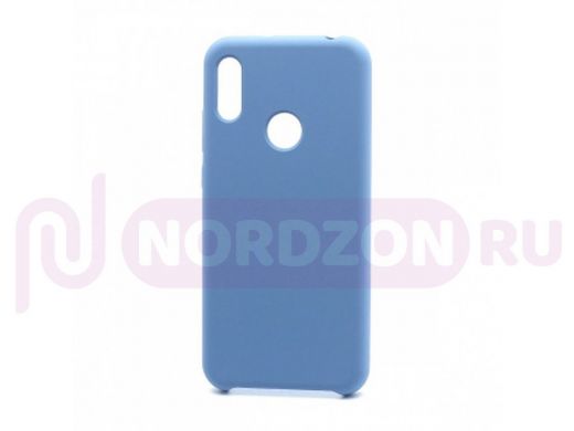 Чехол Honor 8A /Huawei Y6 (2019), Silicone cover color, синий, 010